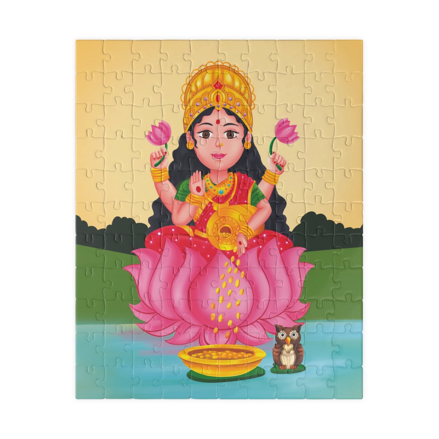 Jigsaw Puzzle - Lakshmi - The Goddess of Wealth & Prosperity