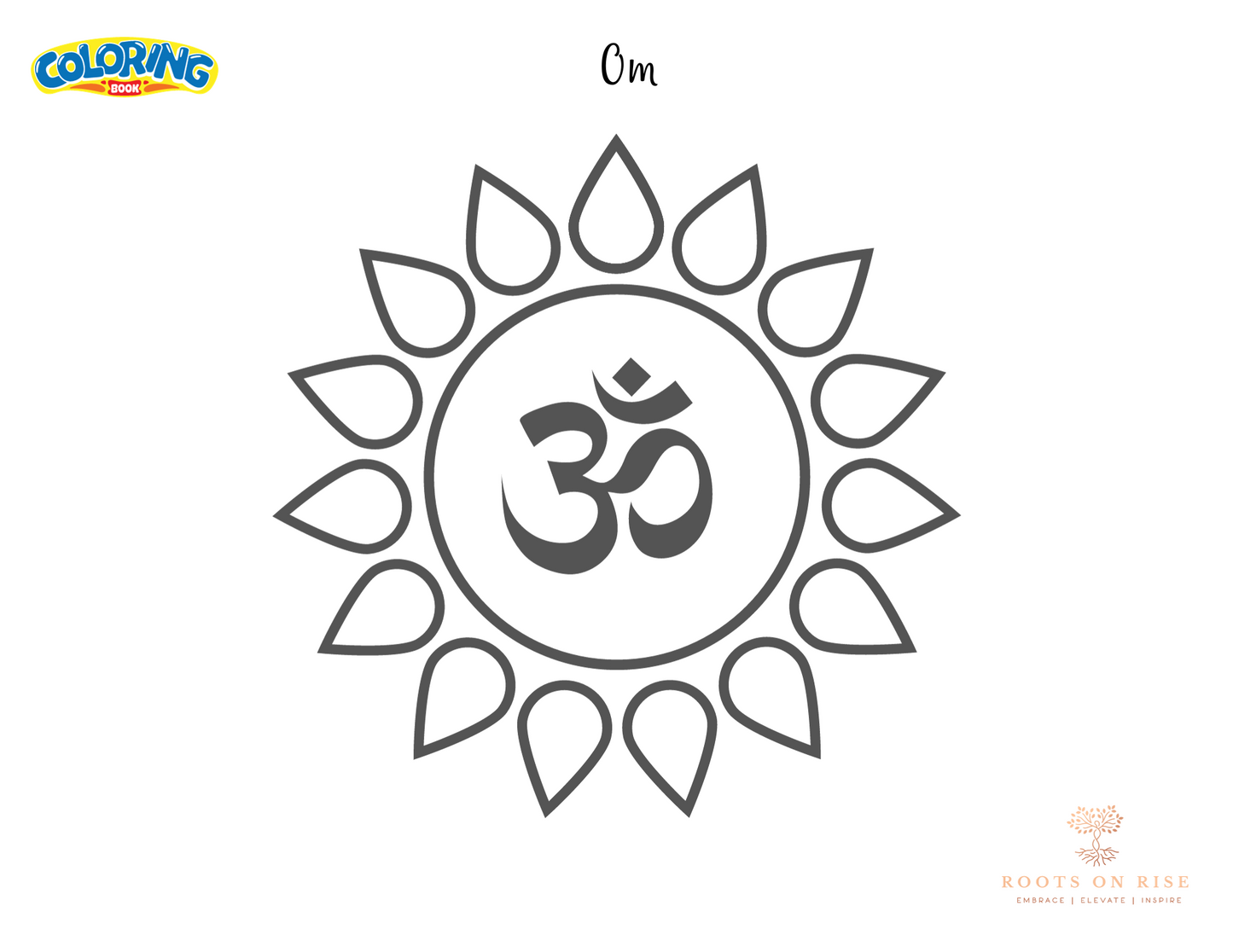 Coloring sheet: OM Mandala